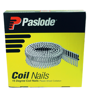 PASLODE C2.5 X 27 RNG EG COIL NAILS ( BX 3600) 